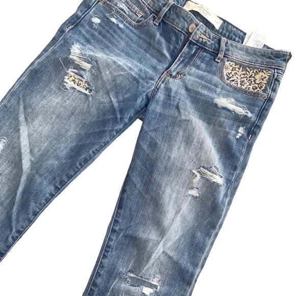 Embroidered Abercrombie skinny jeans - Picture 2 of 2
